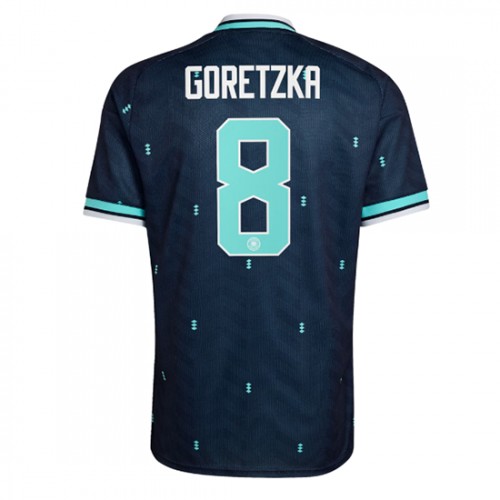 Stroje piłkarskie Niemcy Leon Goretzka #8 Koszulka Wyjazdowej MŚ 2026 Krótki Rękaw